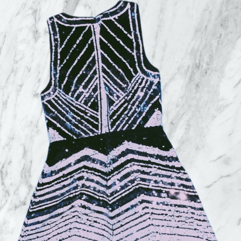 Black and White Sequin dress from Guess